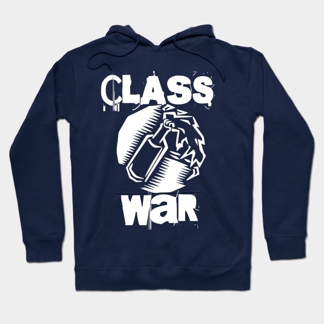 Class War - Molotov Cocktail Hoodie by EddieBalevo